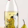 Mumin Glasflasche mit Früchte Motiv Muurla Mumintal Trinkflasche