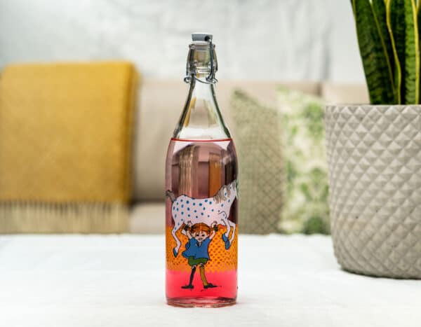 Pippi Langstrumpf Muurla Trinkflasche Glas Design Nachhaltigkeit