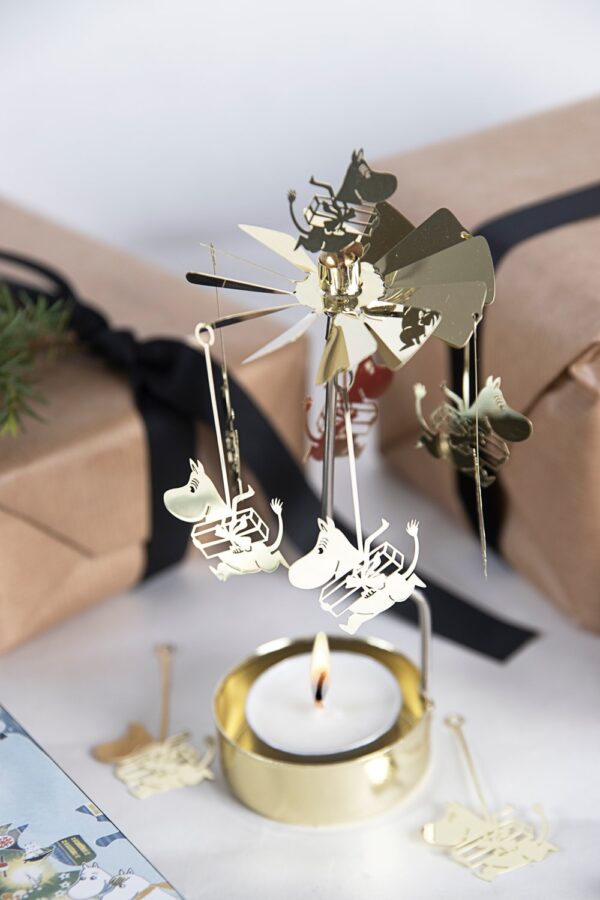 Teelicht Karussell Mumintrolls-Geschenke-Pluto-Design-Mumin-Golden