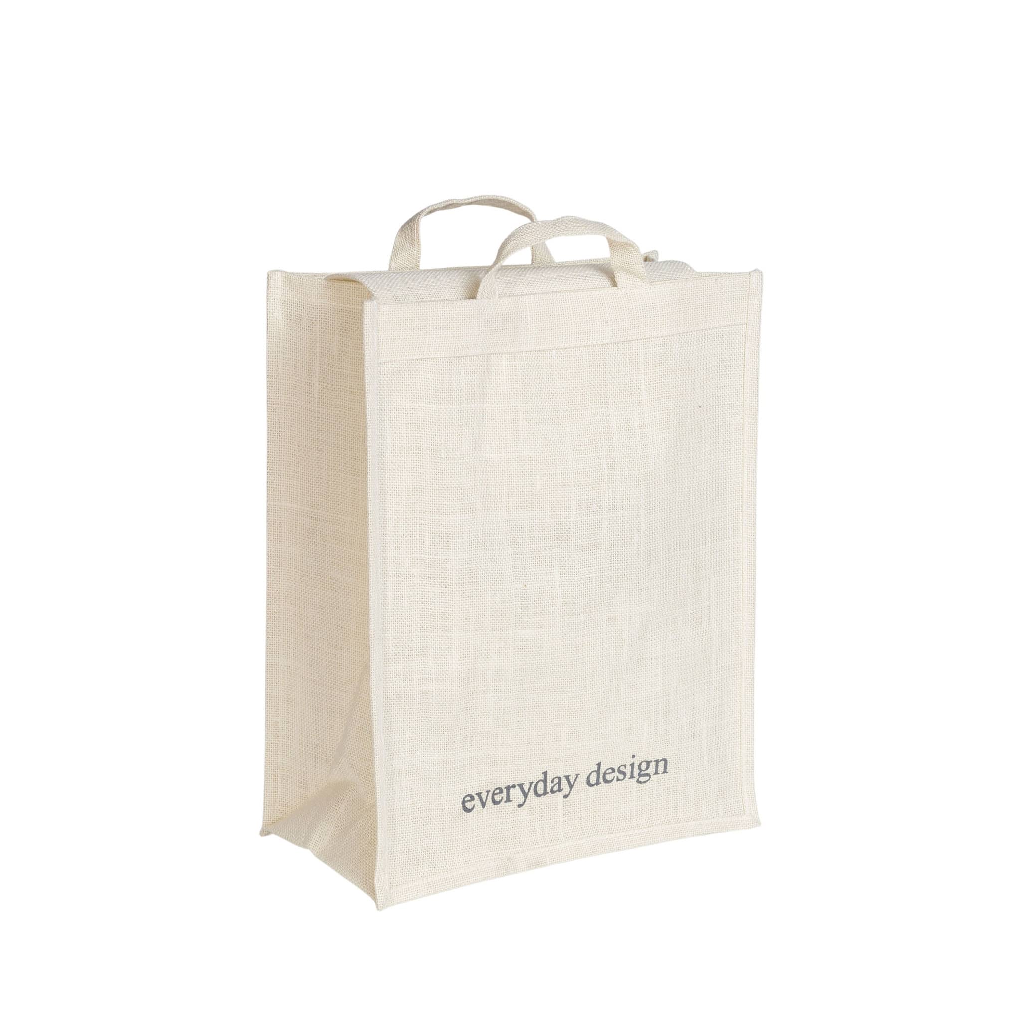 Jutesack XL Jutebeutel weiß Müllsackhalter leinen Helsinki skandinavisches Design finnisch robust Müllsack Recyclinglösung Klappdeckel Aufbewahrungskorg