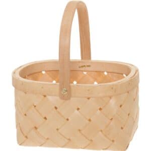 Holzkorb Geflochten Klappbarer Griff 23x16x12cm 4Living