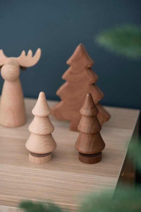 Dekotanne Holz Flach 18cm Winteria (Ambiente 1)