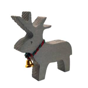 Handgemachtes Rentier aus Holz als Weihnachtsdeko